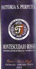 Montescudaio red Tuscany wine