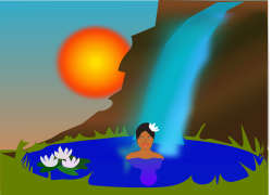 Hot spring image