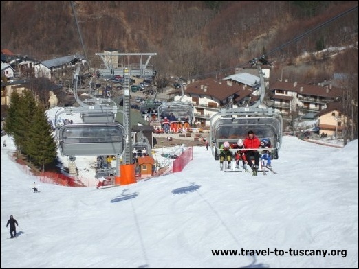 Ski lift Abetone, italy