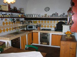 Tuscan orange kitchen