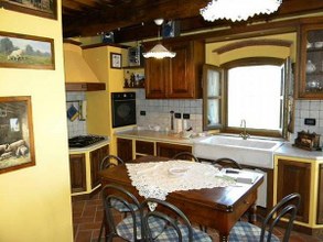 Tuscan yellow kitchen design