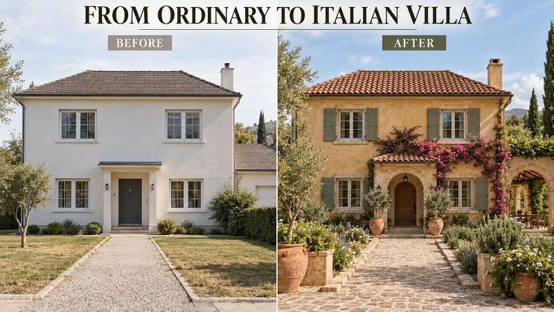 How to Make Your House Look Like an Italian Villa (Without Moving to Italy)