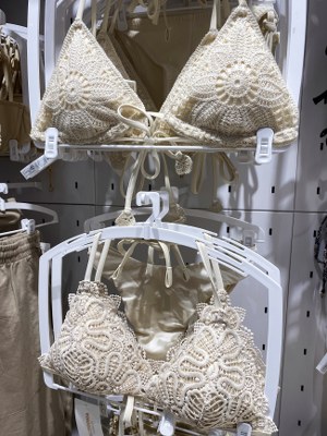 Textured swimwear fashion