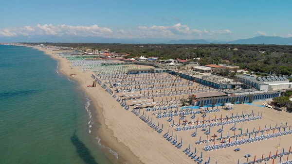 Tuscany Coast Resorts - Forte dei Marmi - Tirrenia Pisa beach in Tuscany, Italy